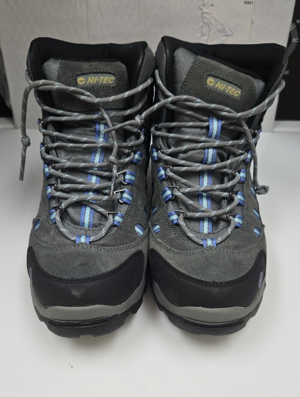 Hi-Tec Gray and Blue Women's Trail Ankle Boots